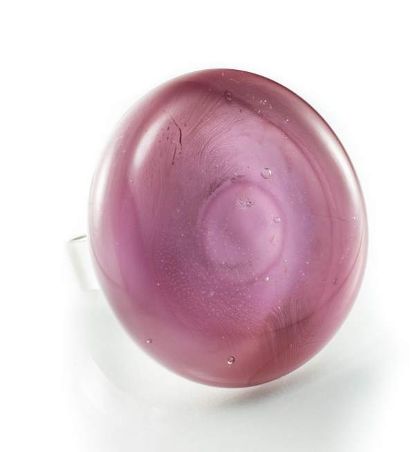 Prsten Jednobojni roza prozirni